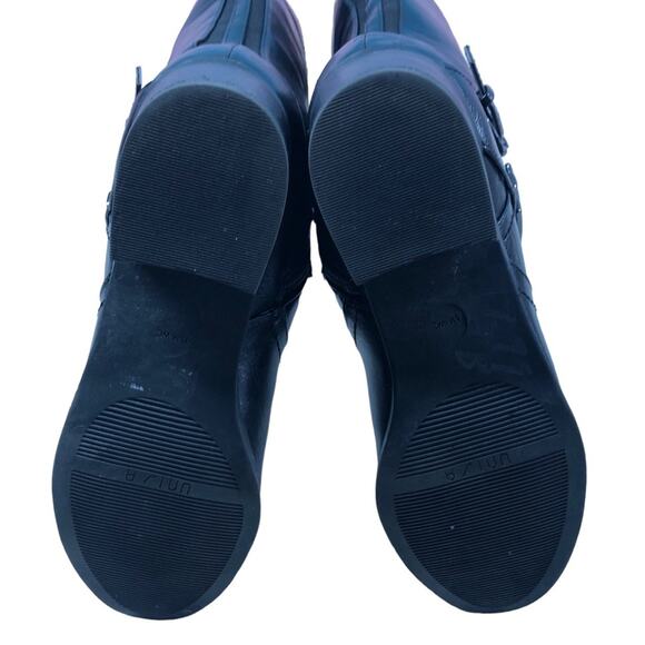 Unisa Faux leather zip up black/brown boots 7.5 - Picture 4 of 9